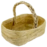 Canasta de Ixtle Rectangular (con asa) 15cm