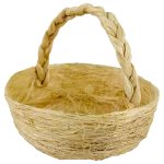 Canasta de Ixtle Redonda (con asa) 14cm