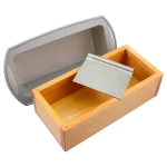 Molde de Madera 1.2kg con forro de silicón y guillotina de acero inoxidable lisa