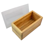 Molde de Madera 1.5kg 9.9*20cm (con su respectivo molde de polietileno de forro)