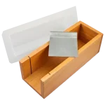 Molde de Guillotina 1kg (molde de madera, guillotina y forro de molde de polietileno blanco flexible liso o de panal)