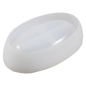 Molde de Silicón Vasija Elíptica Para Contenedor