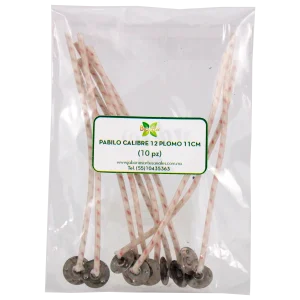 Pabilo de Plomo Calibre 12 de 11cm (10pza)